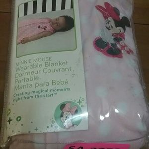 DISNEY BABY MINNIE MOUSE WEARABLE BLANKET/BAG